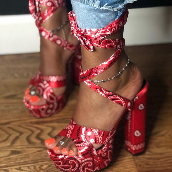Shoes - Bandanna Heels